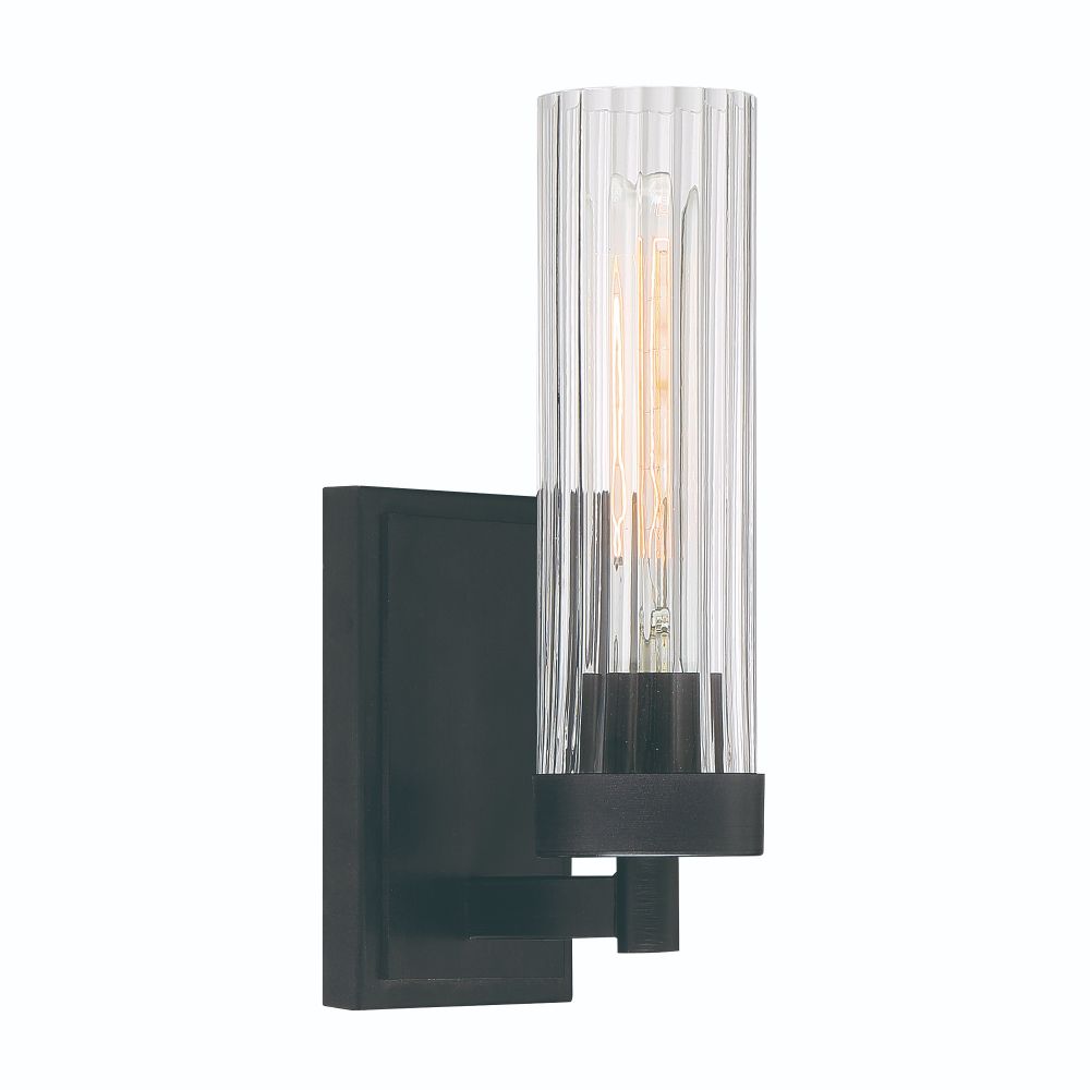 Designers Fountain 95001-IG Braden Collection - 1 Light - Wall Sconce - 4.5"W - 11"H - Iron Graphite Finish